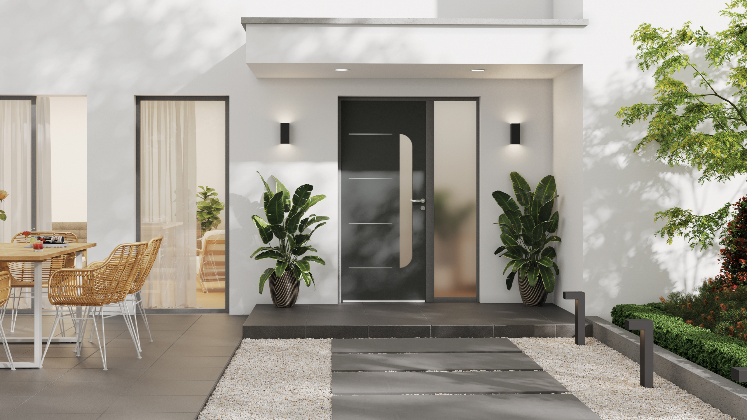 Porte d'entrée - Intérieur standard Modélisation 3D porte d'entrée